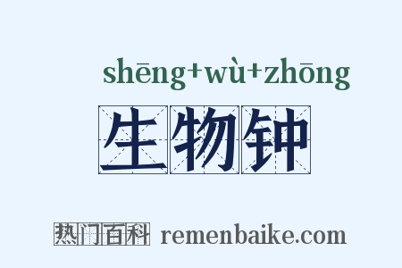 生物钟是什么意思的图片